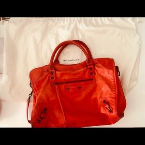 Red Balenciaga Purse
